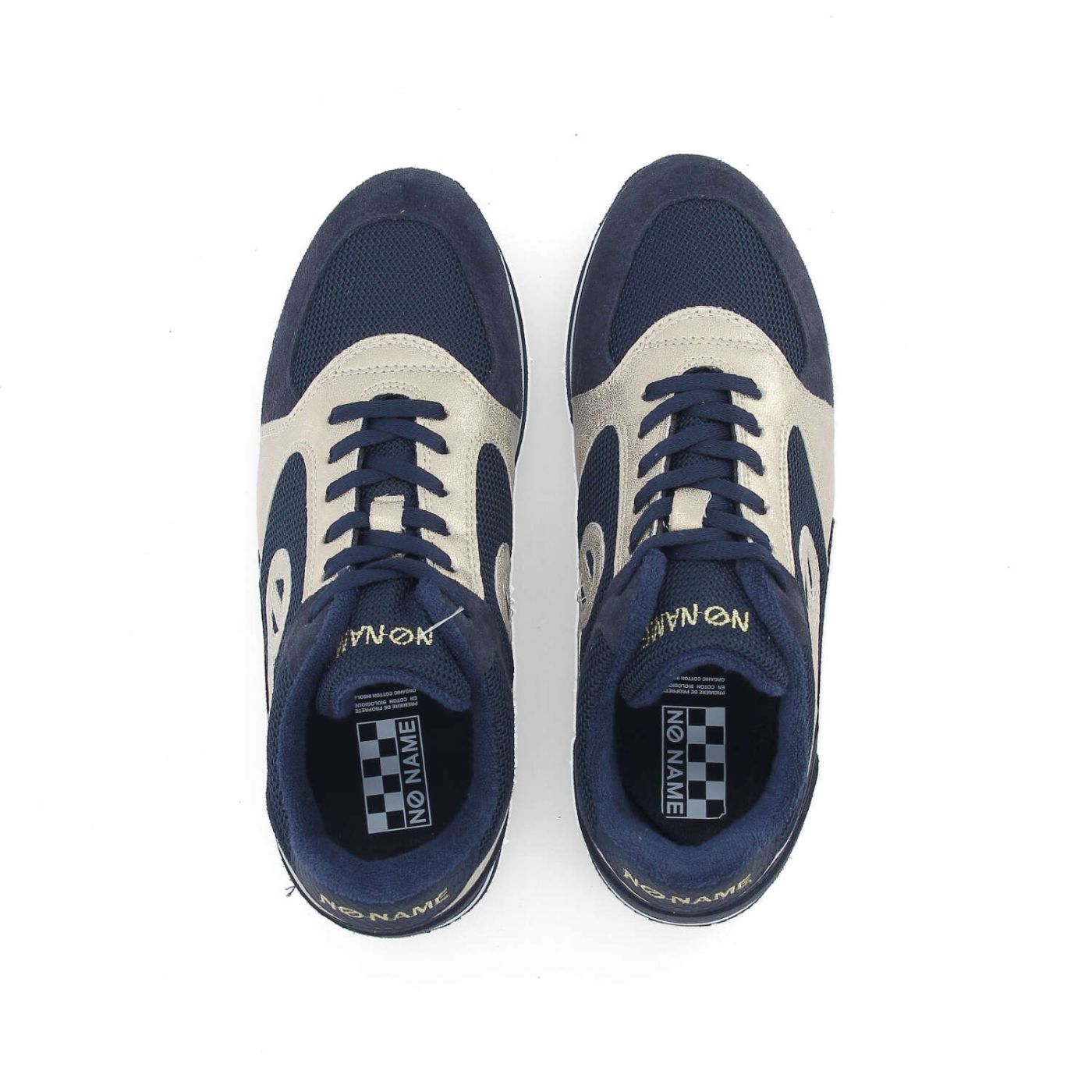 PARKO JOGGER W - KNIT/SUEDE/GLOW - BLEU MARINE/OR